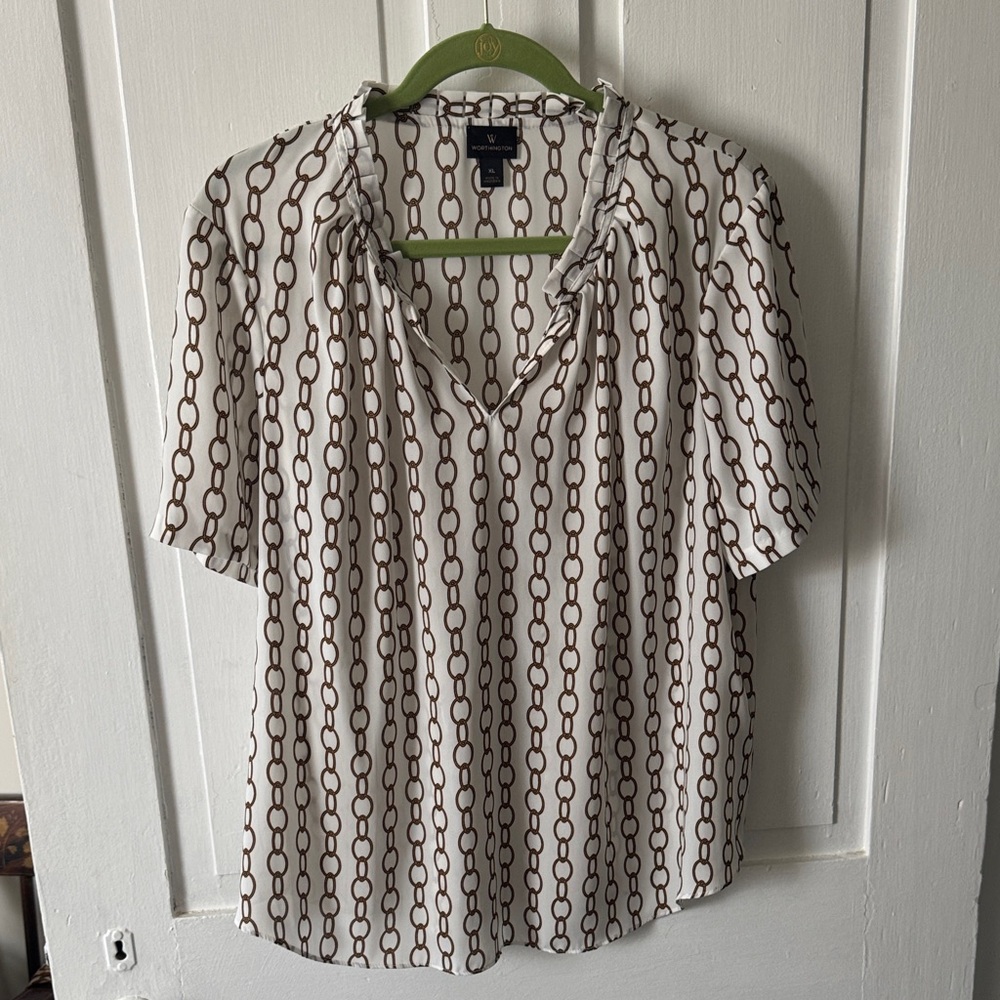 Worthington Chain Patterned Women's Top